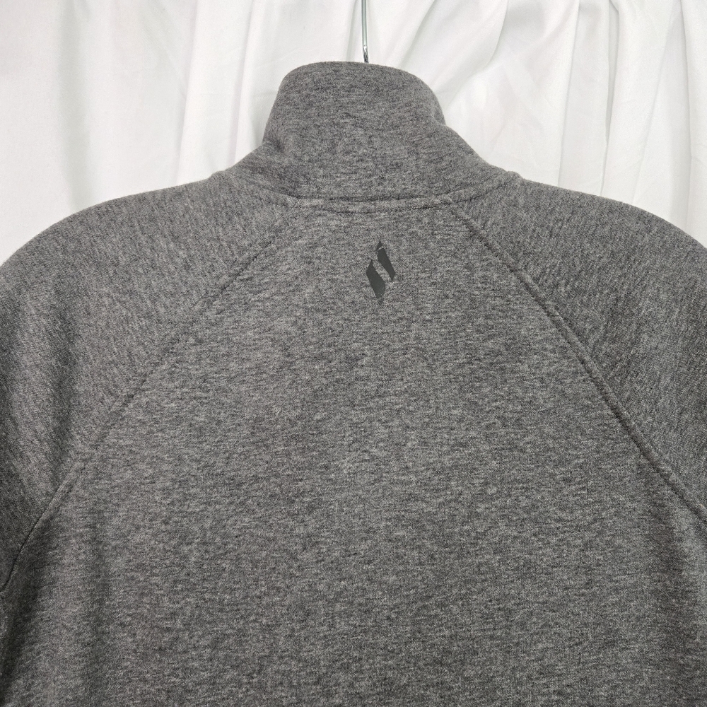 Skechers Gray Women's Full Zip Jersey Fall Mock Neck Jacket Size S - Picture 5 of 8